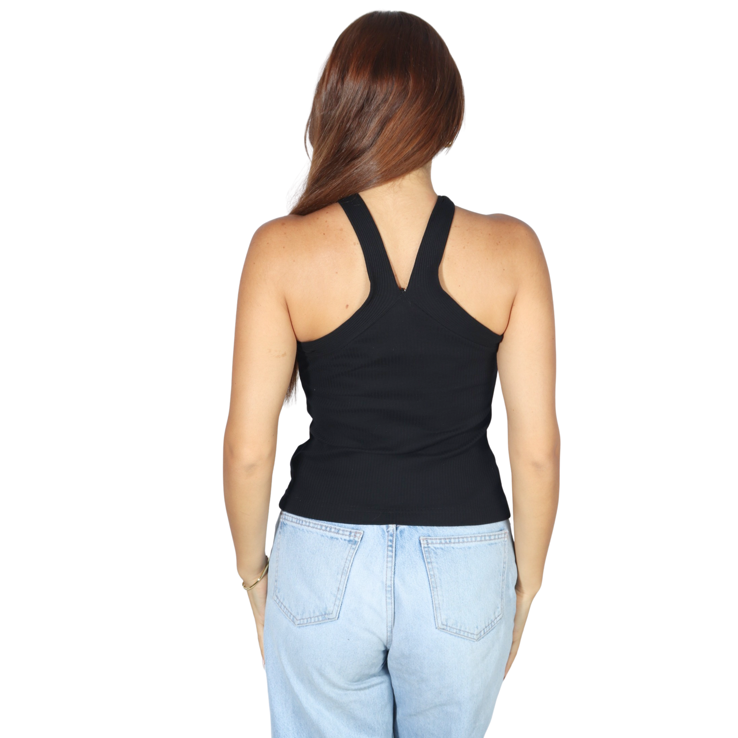 SHEIN - Form-Fitting Crisscross Halter Top