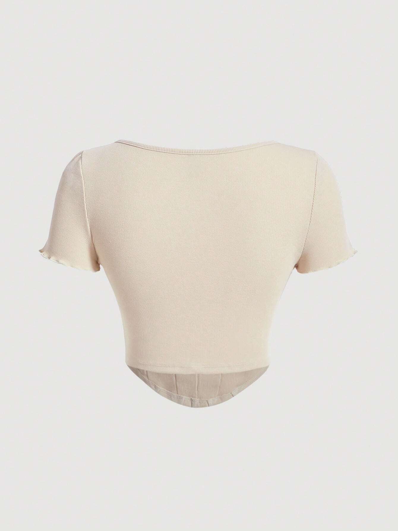 SHEIN - Square Neck T-Shirt