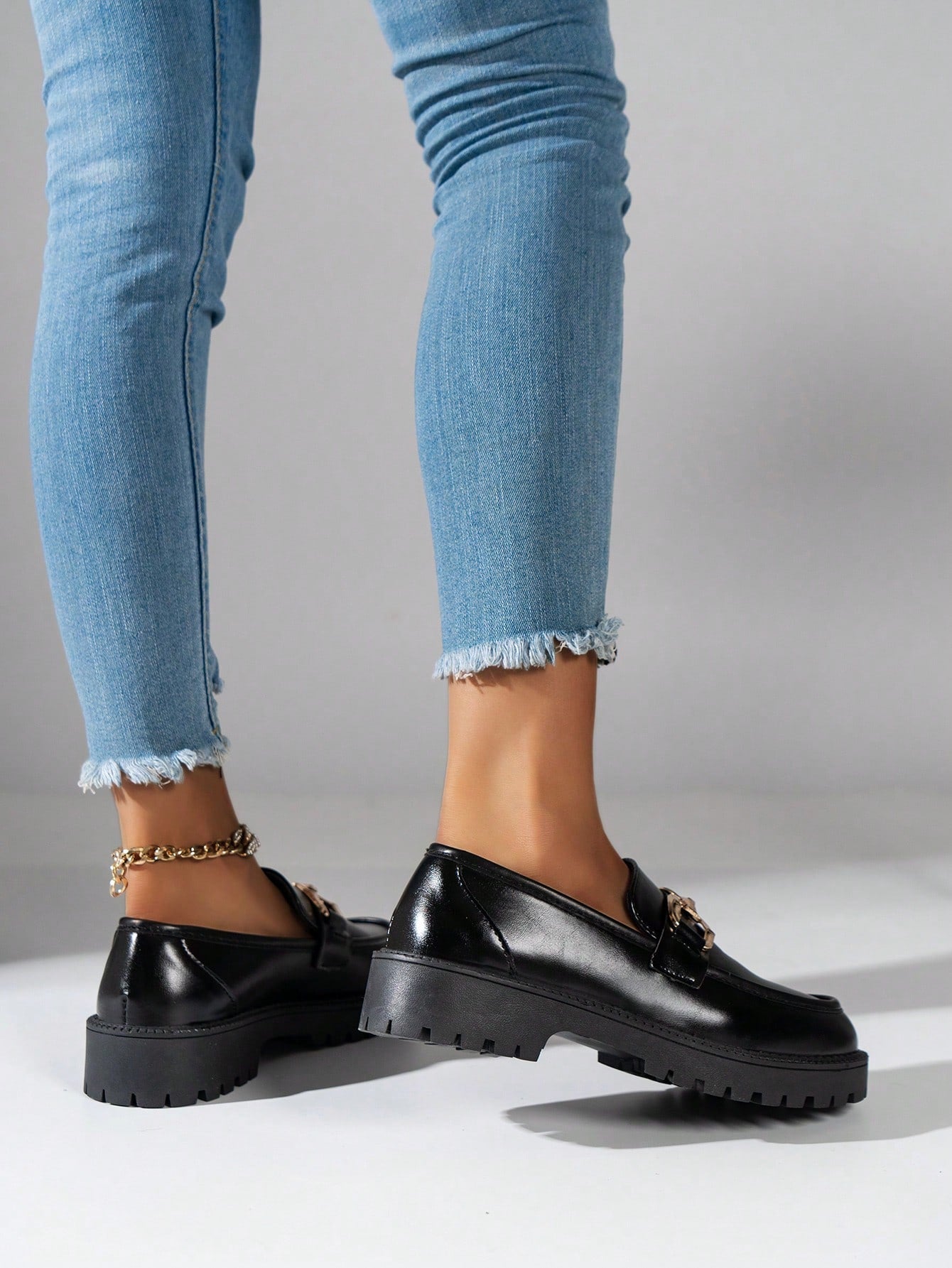 SHEIN - Flat Leather shoes