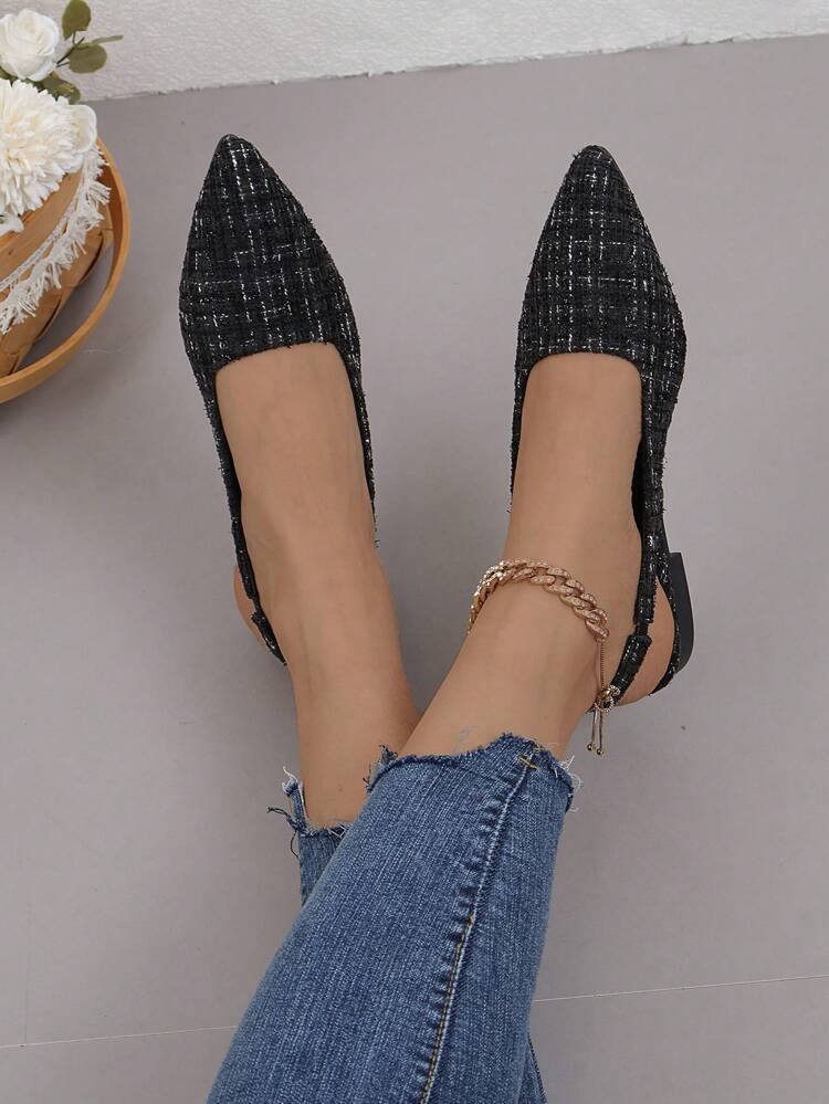 SHEIN - Pointed-Toe Slipper