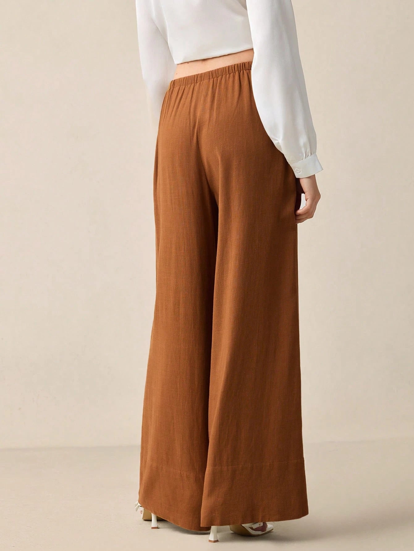 SHEIN - Pants with adjustable elastic waist