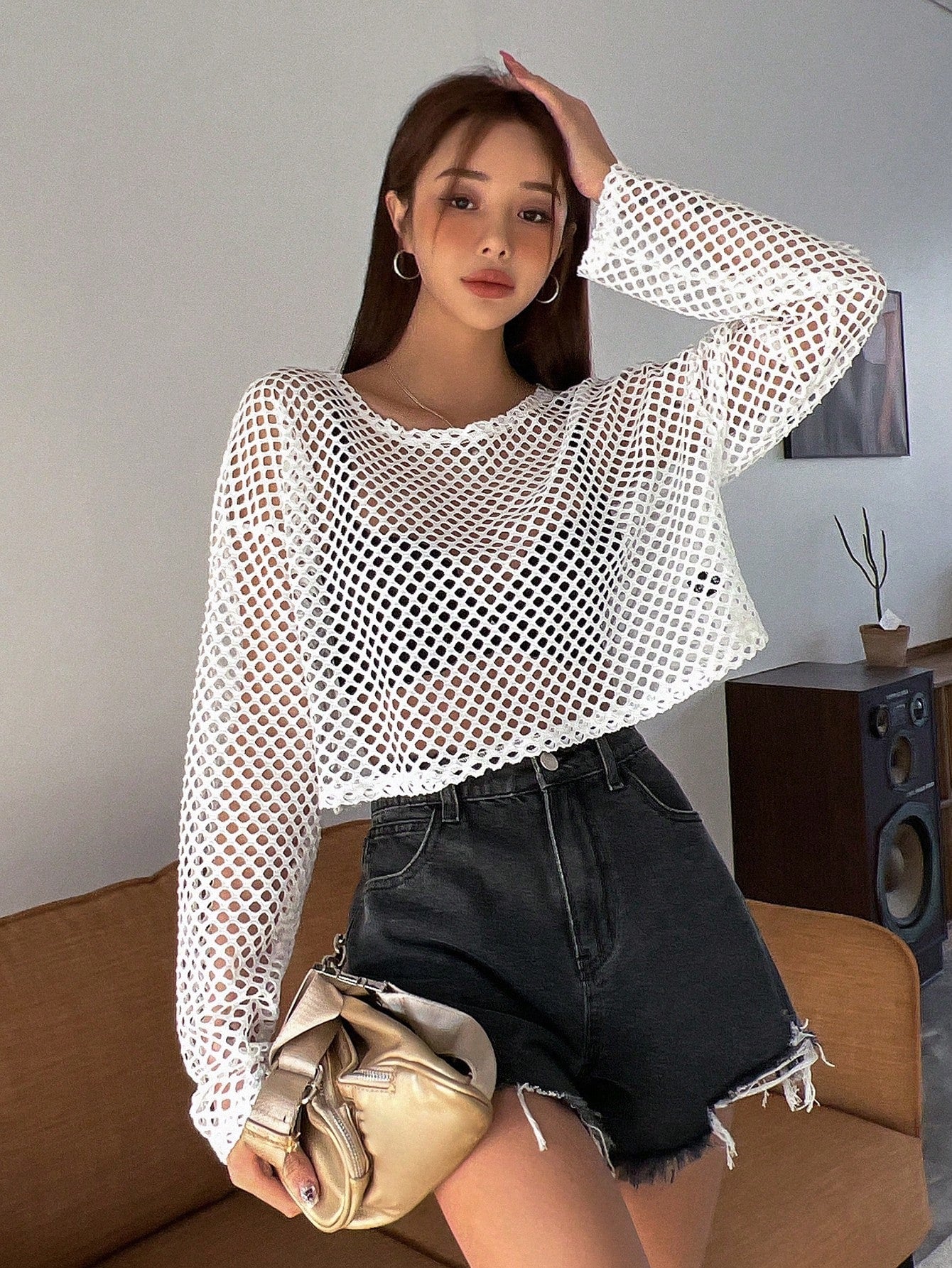 SHEIN - Off Shoulder Strapless Crop Tops