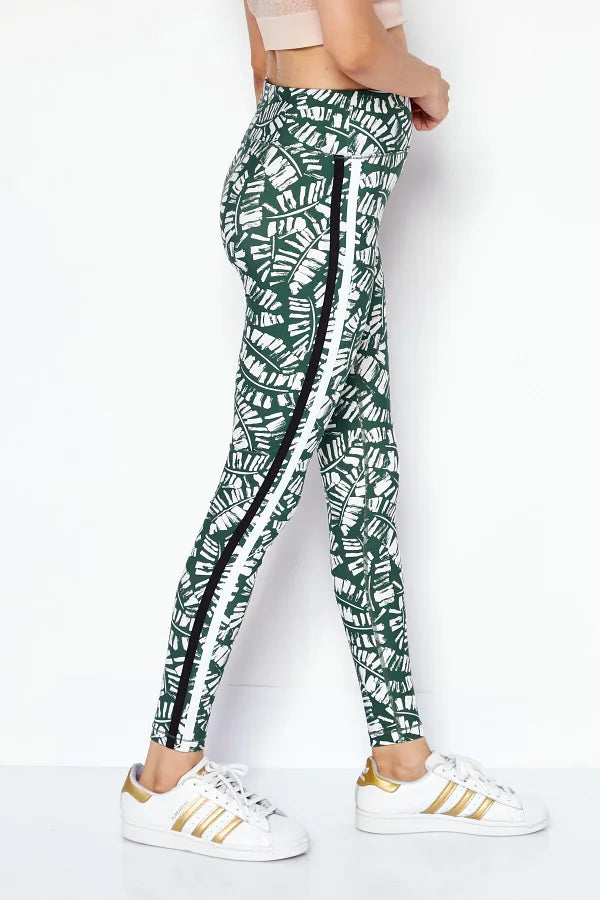 ORIGINAL - Palm-Print High-Rise Compression Leggings