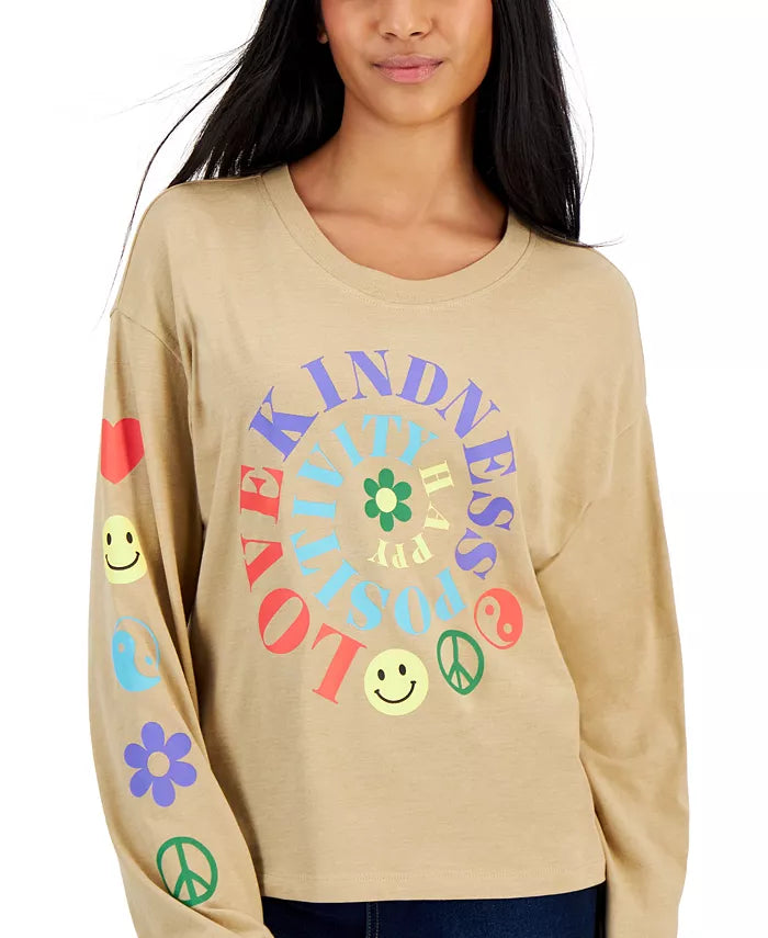 REBELLIOUS ONE - Love Kindness Positivity Long-Sleeve Top