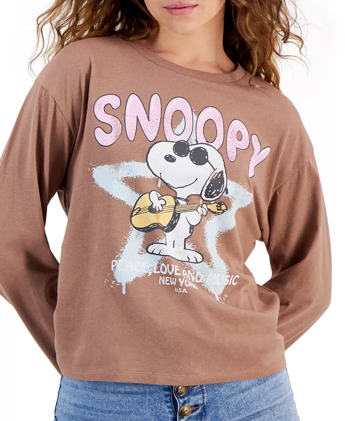 PEANUTS - Snoopy Long-Sleeve Blouse