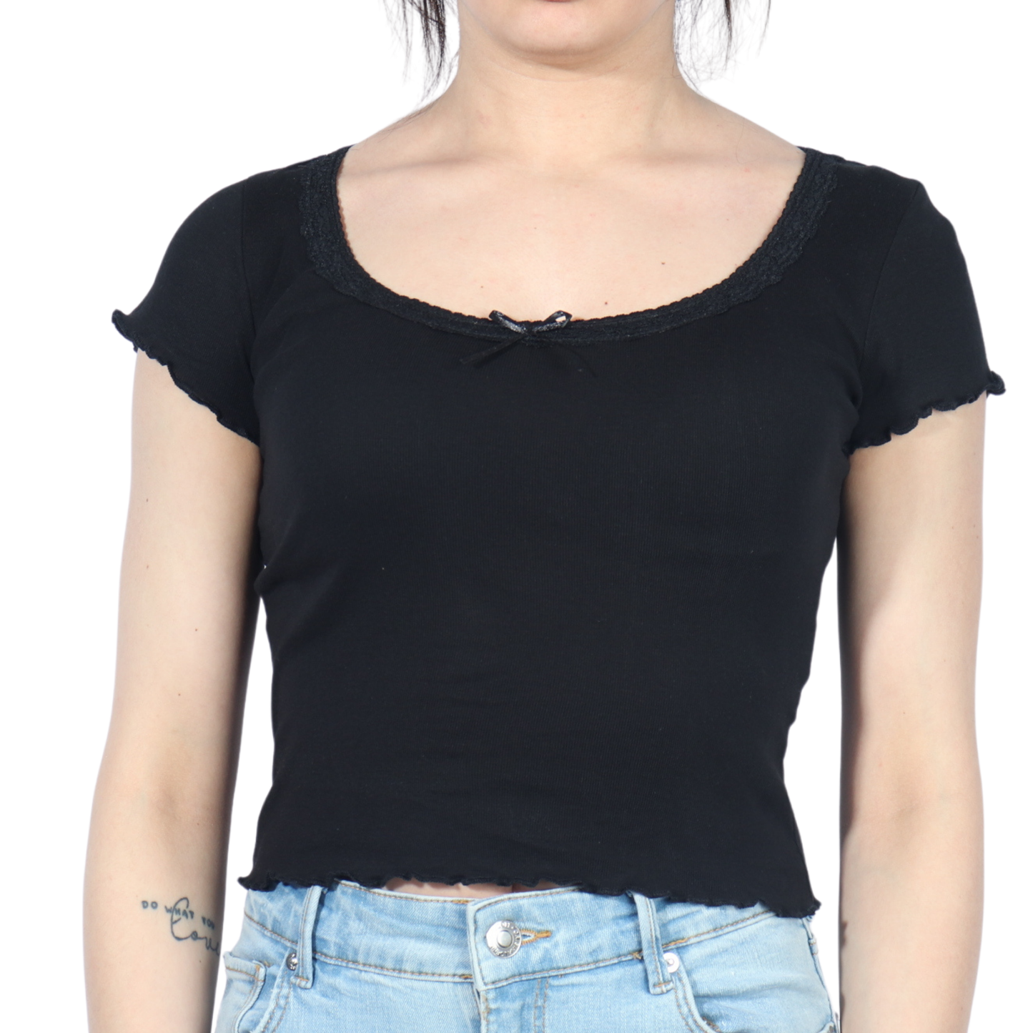 ALCOTT - Lettuce Trim Design Top