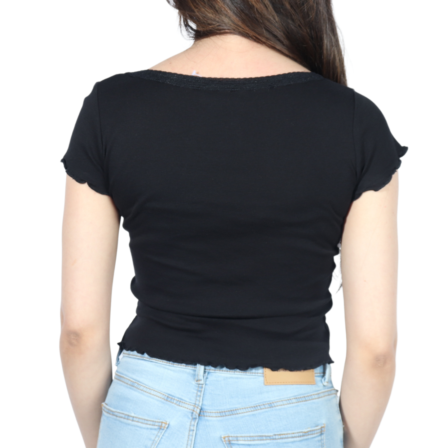 ALCOTT - Lettuce Trim Design Top