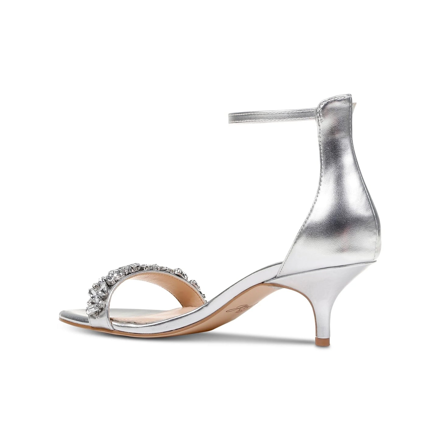 JEWEL BADGLEY - Dash Kitten-Heel Evening Sandals
