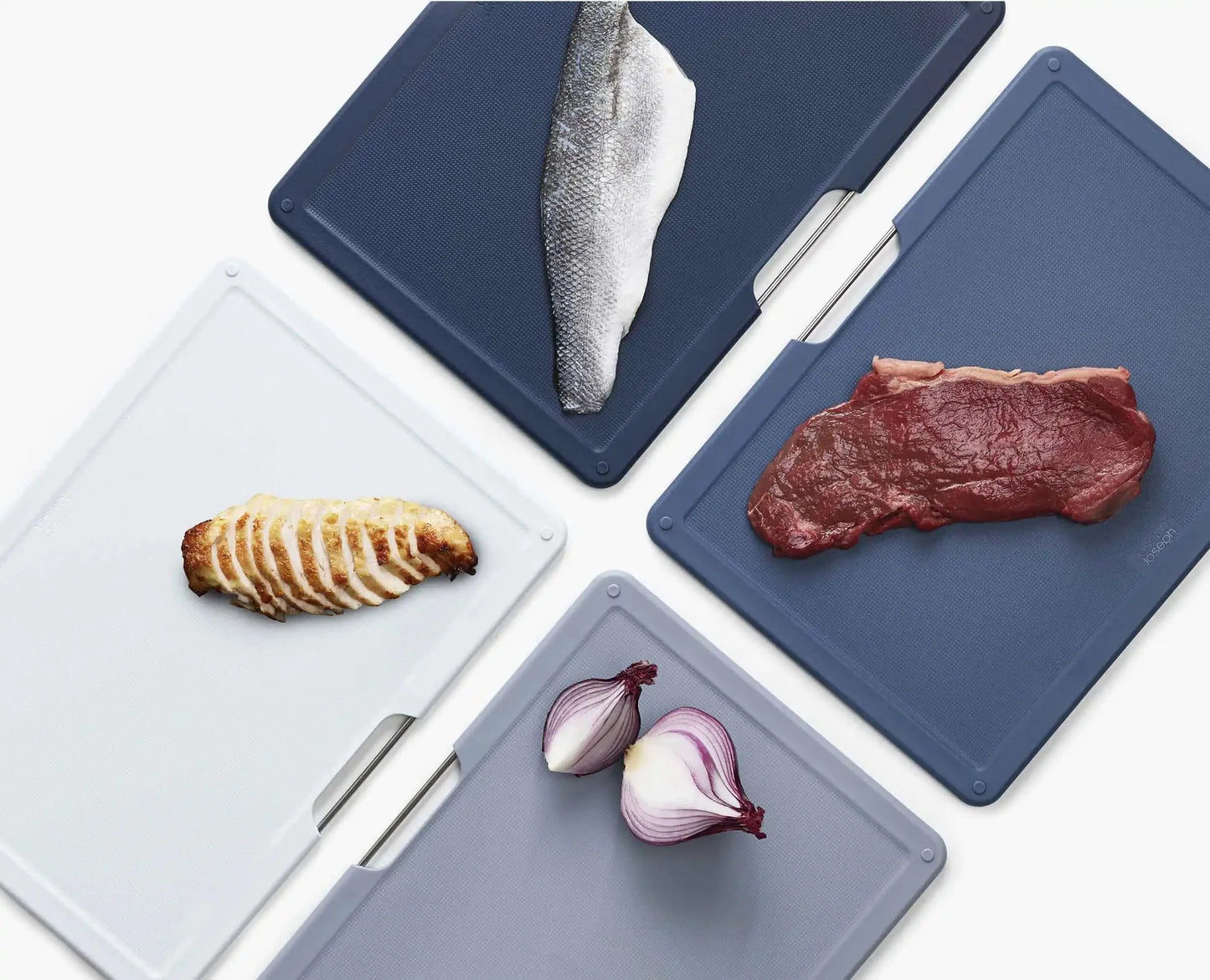 JOSEPH JOSEPH - 4-piece Grey Chopping Board Set Large