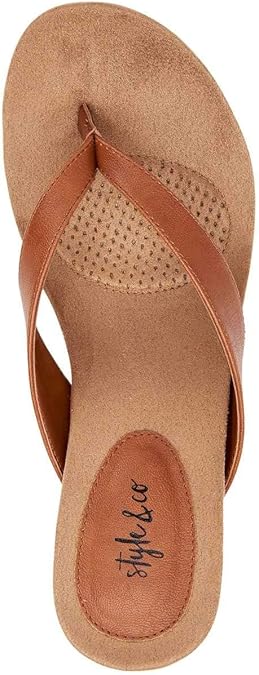 STYLE & CO. - Medium Open Toe Wedge
