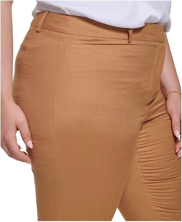 CALVIN KLEIN - Linen Blend Slim Fit Pants