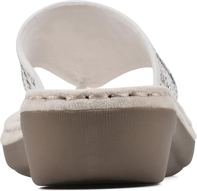 WHITE MOUNTAIN - Mini Wedge Flip Flop Sandal