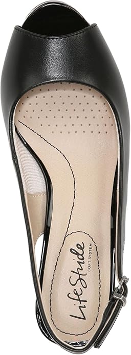 LIFESTRIDE - Slingback Peep Toe Pumps Sandals