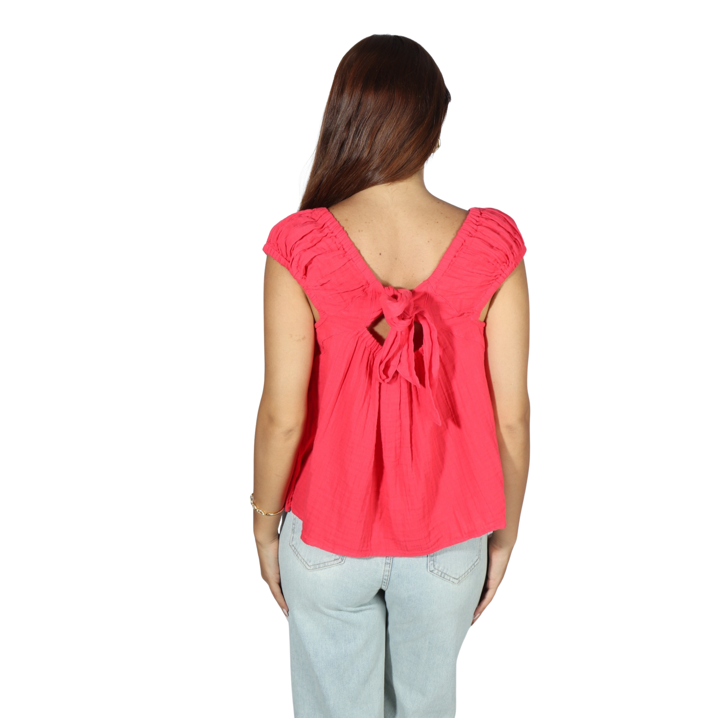 OLD NAVY - Tie Back Cutout Swing Blouse
