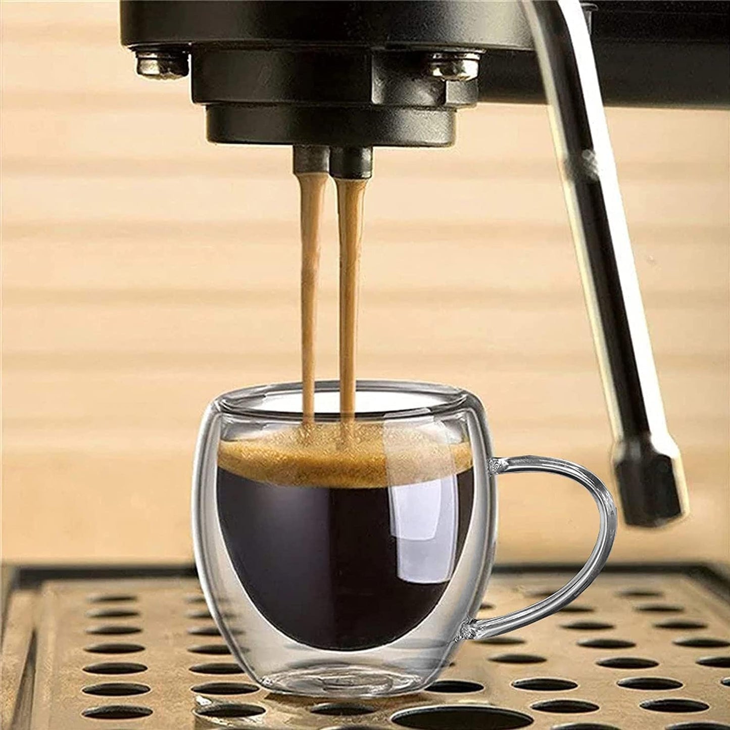 Double Wall Glass Coffee Mug 250 Ml