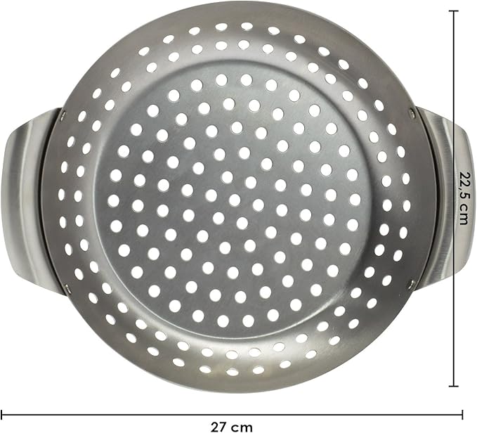 HOME IDEAS - Stainless Steel Round Grill Plate