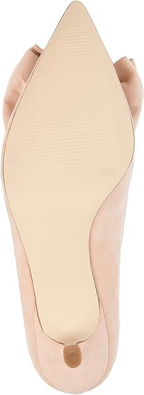 JOURNEE COLLECTION - Pointed Toe Bow Pump Heel