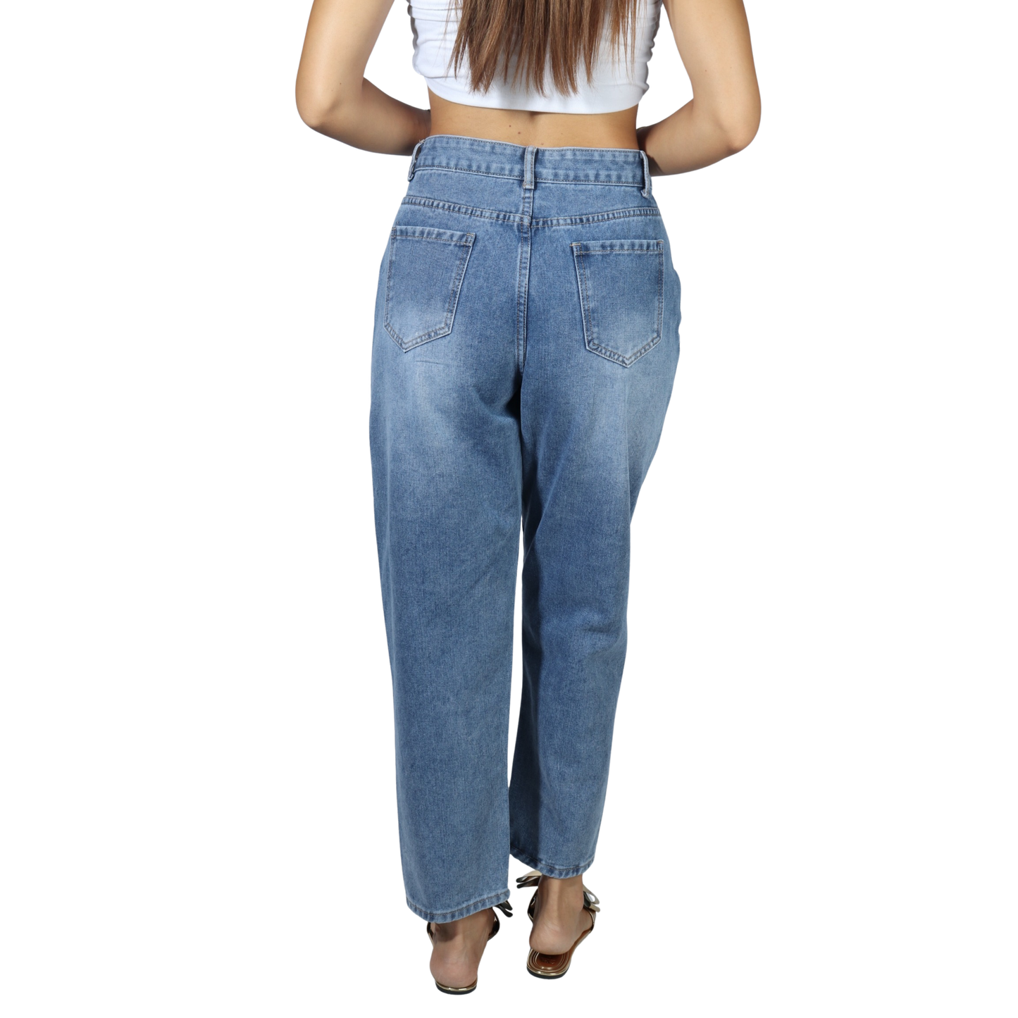 SHEIN - Printed Side Jeans