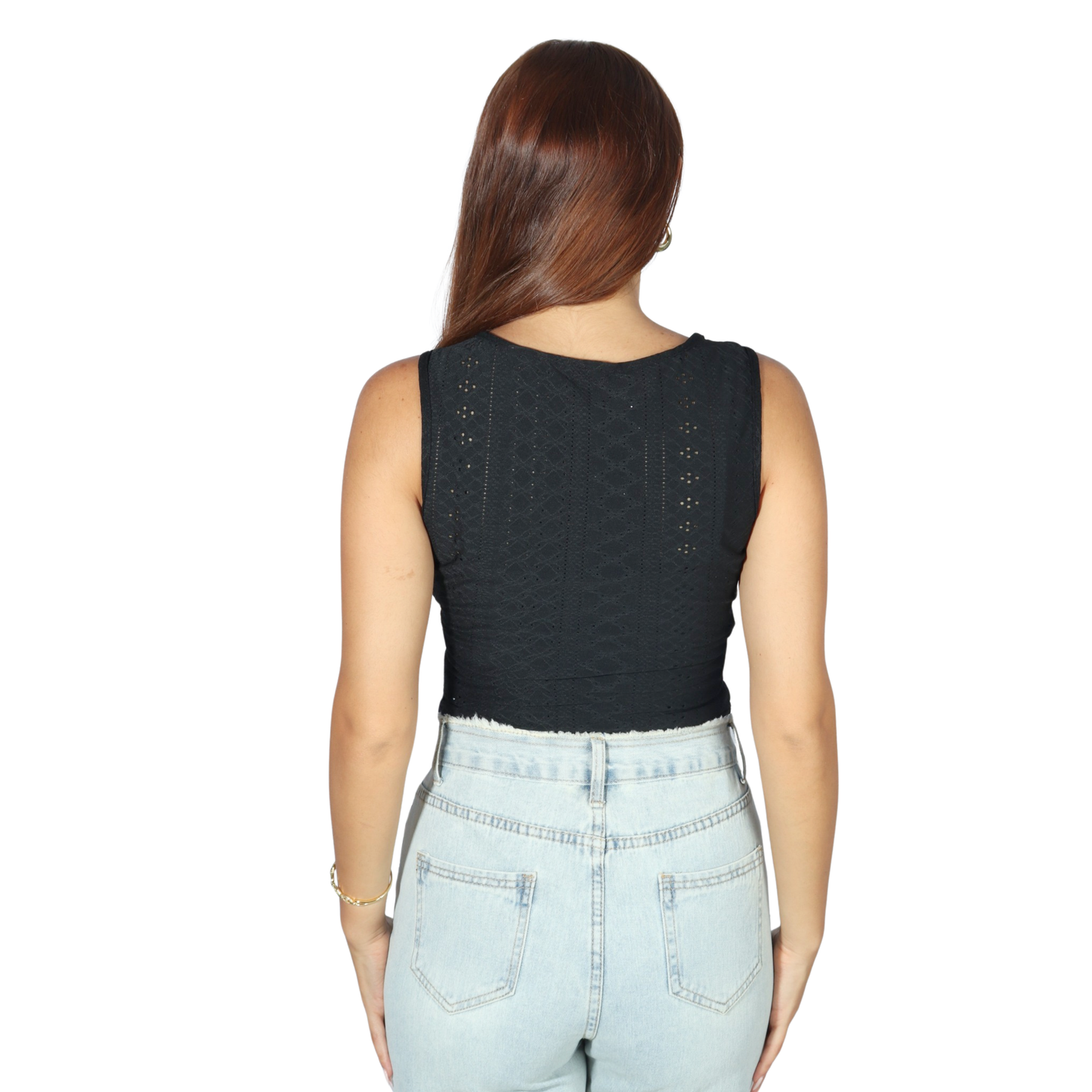 SHEIN - Side Buttons Design Tank Top