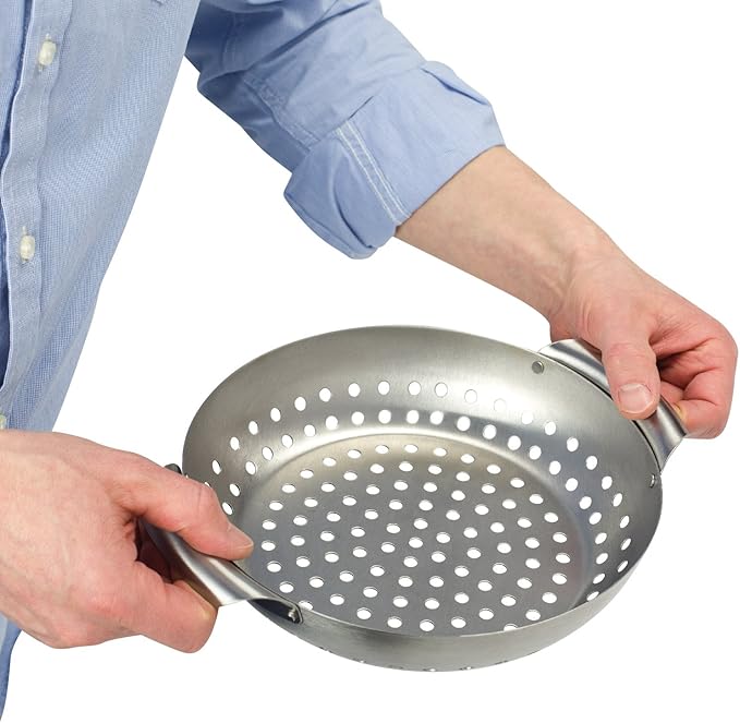 HOME IDEAS - Stainless Steel Round Grill Plate