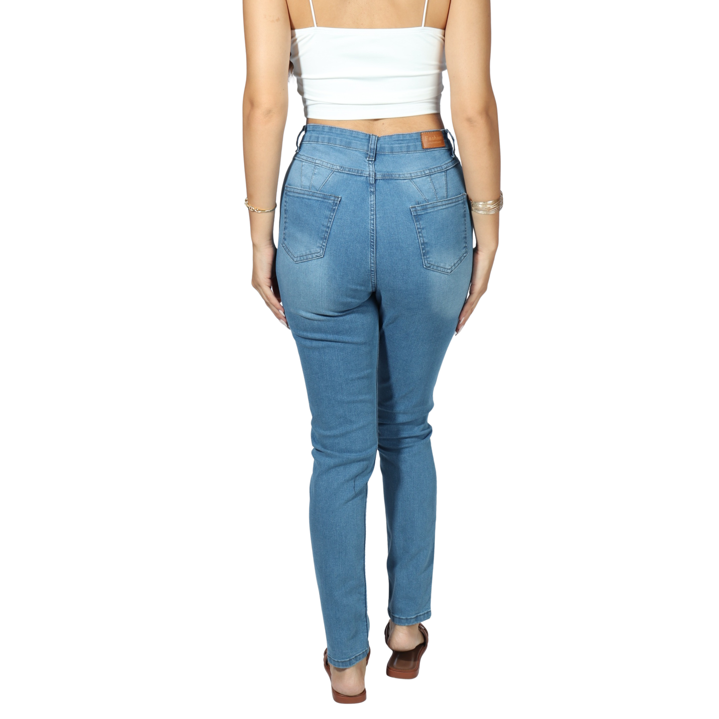 SHEIN - High Rise Skinny Fit Jeans