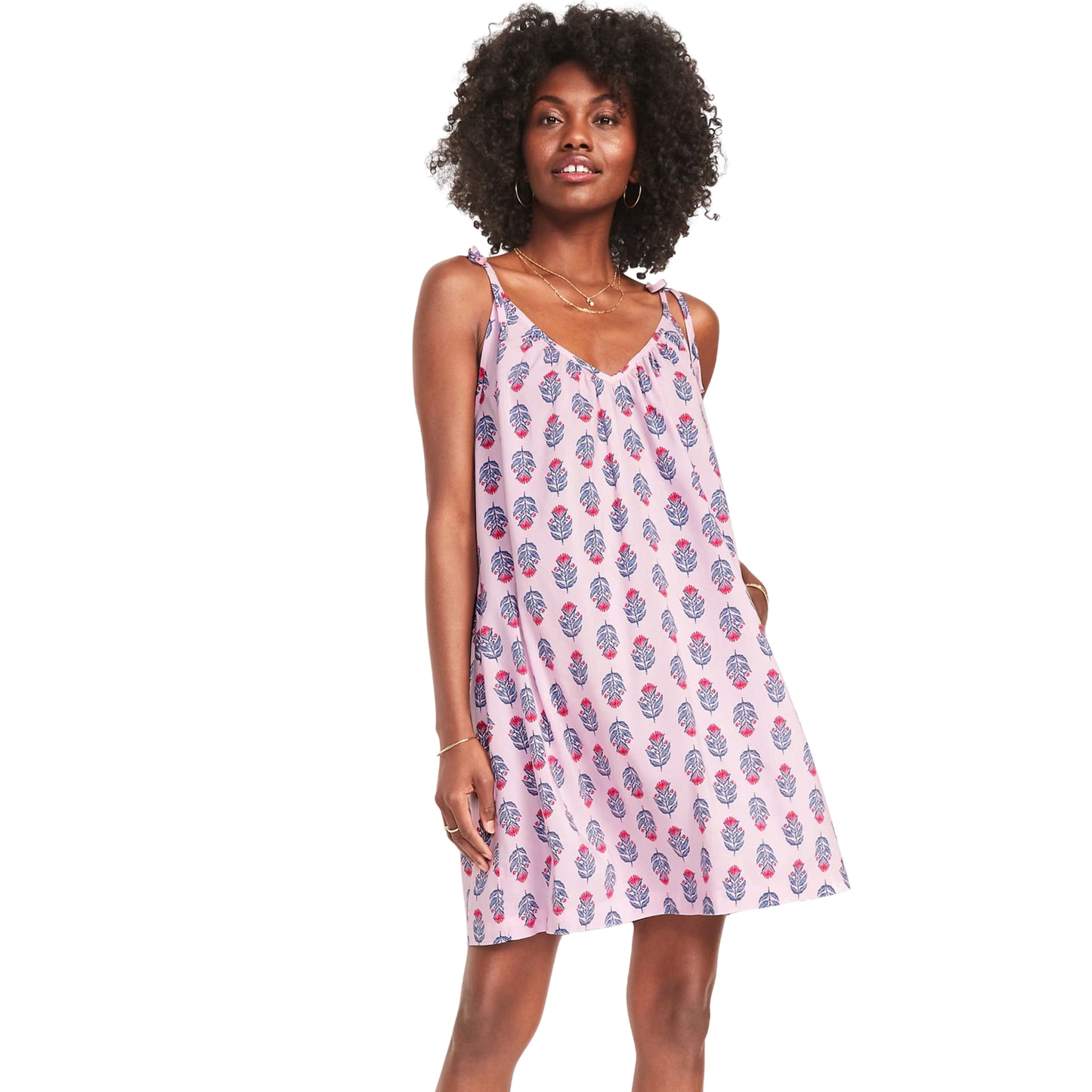 OLD NAVY - Tie-Shoulder Mini Swing Dress