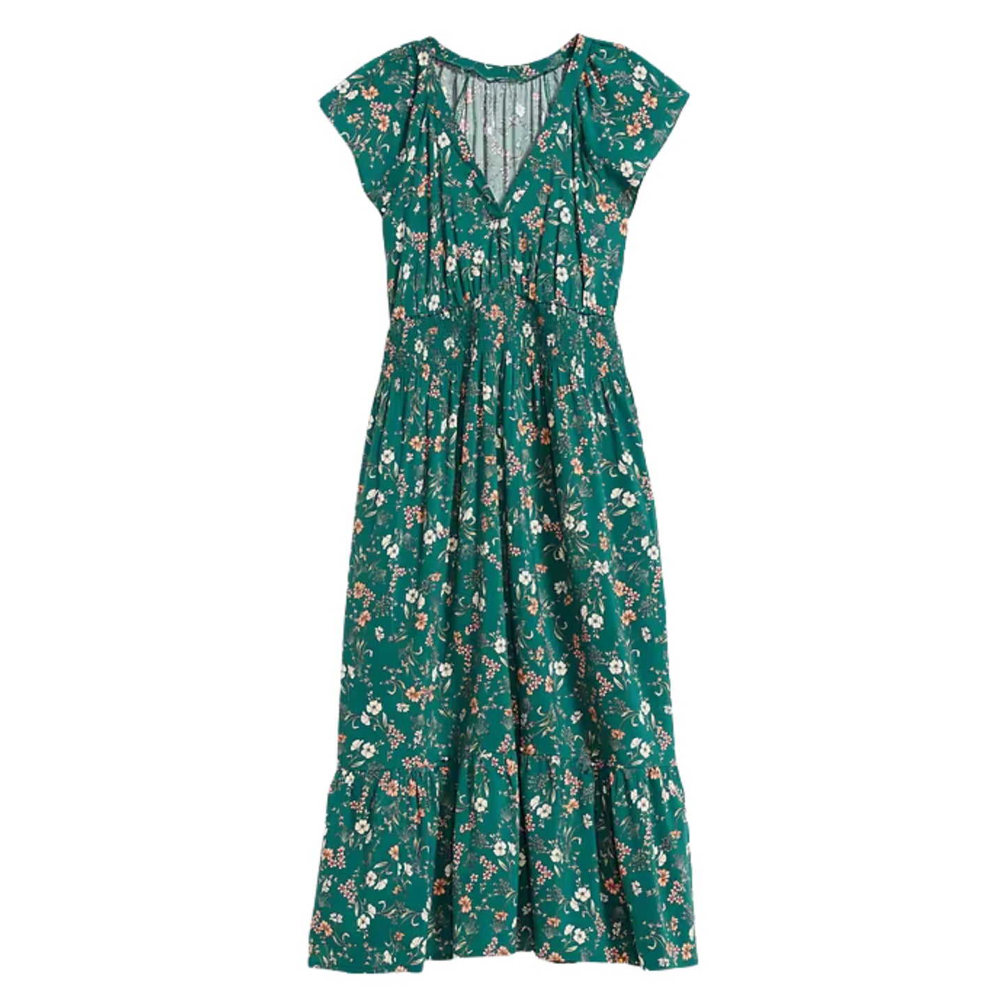 OLD NAVY - Flutter-Sleeve Floral-Print Swing Dress