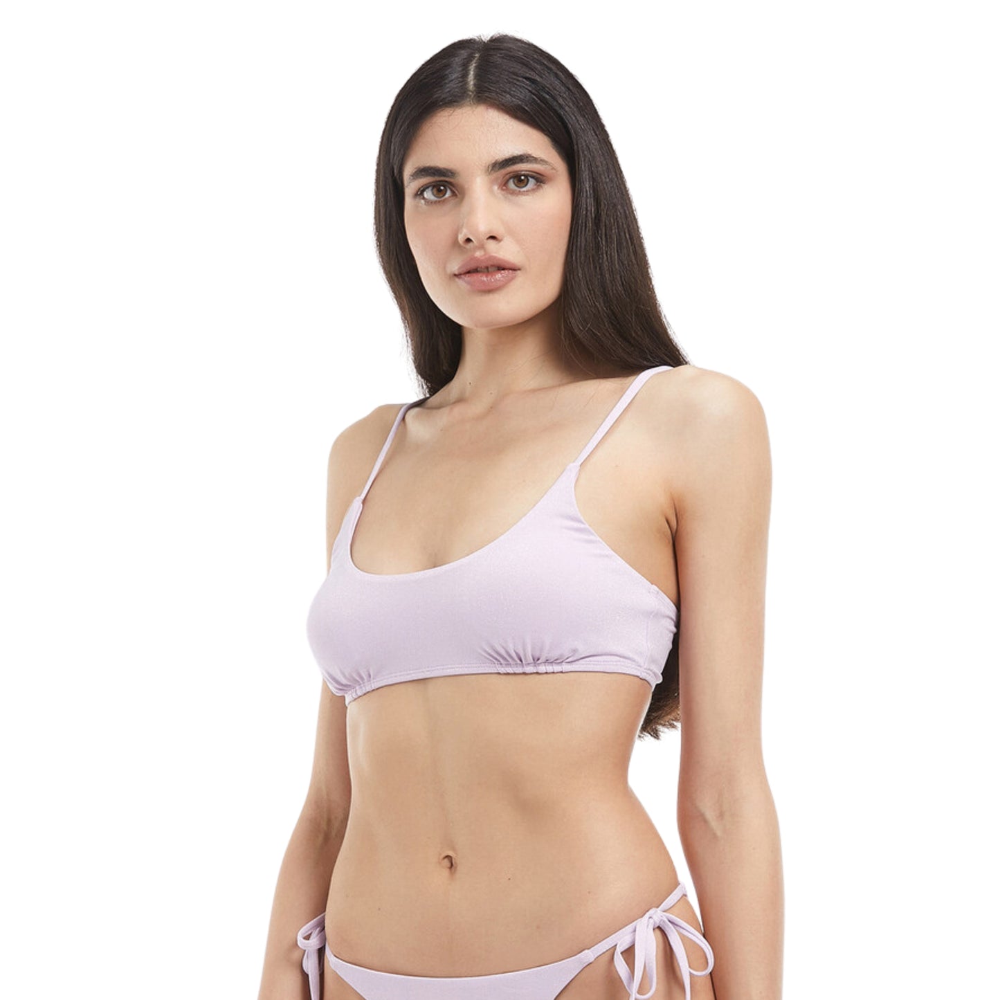 ALCOTT - Sparkle design solid bikini top