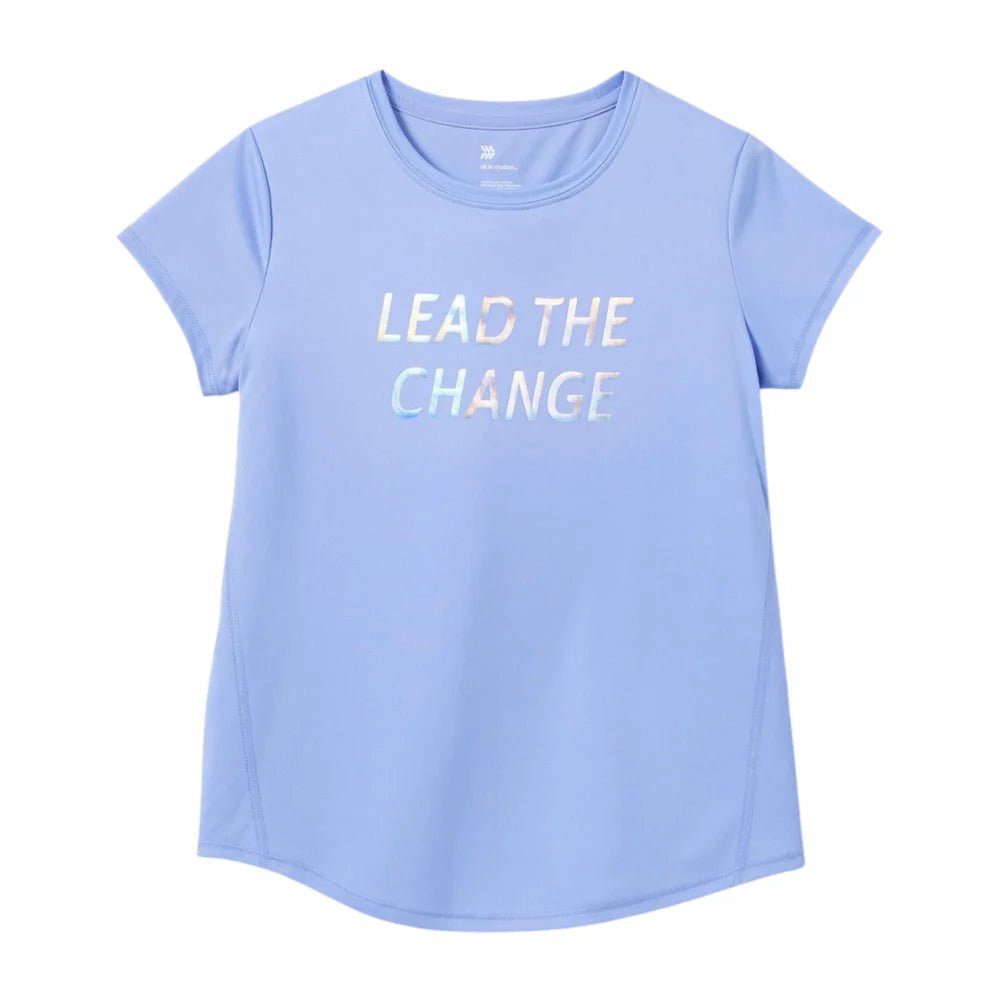 ALL IN MOTION - KIDS - Short Sleeve 'Lead the Change' Graphic T-Shirt