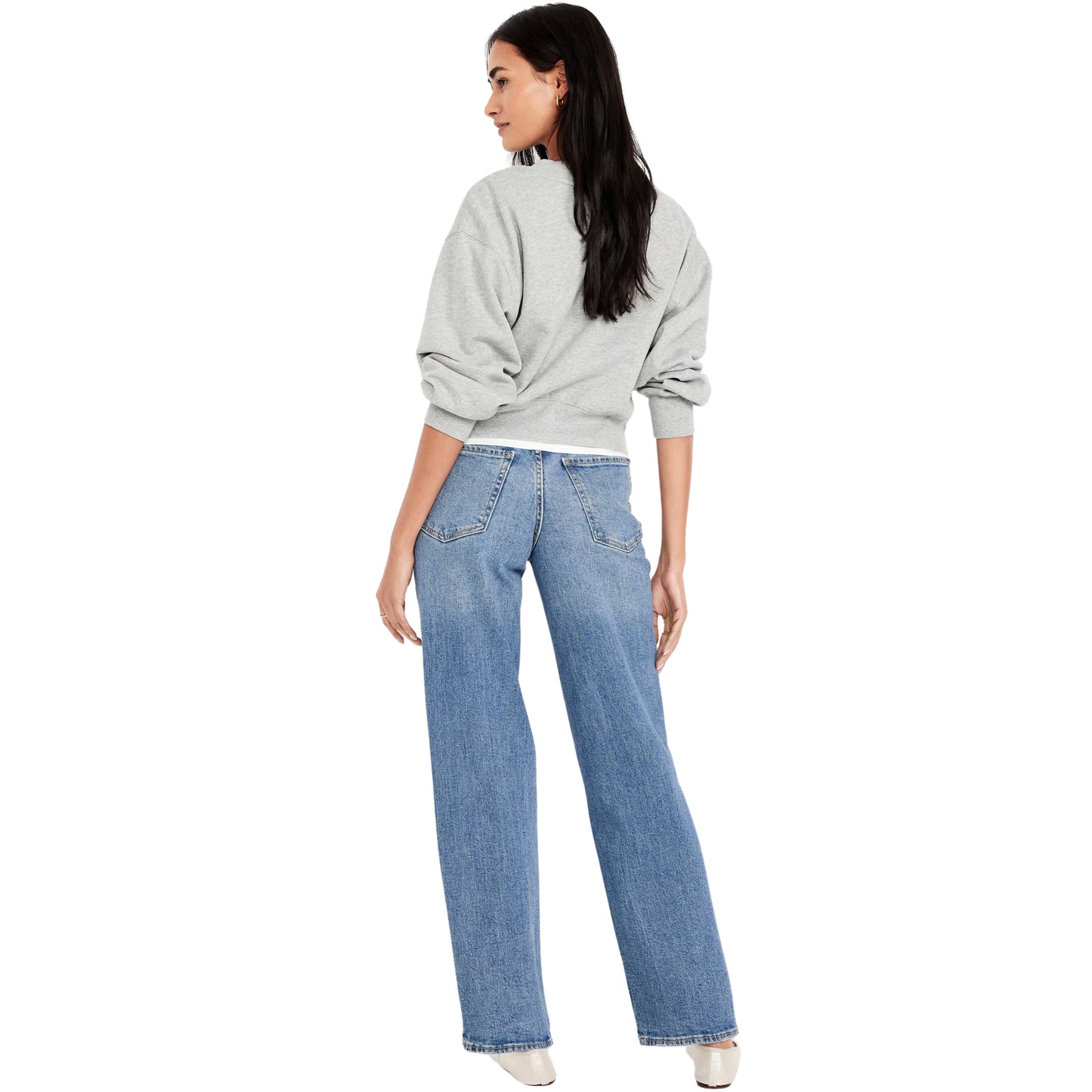 OLD NAVY - High-Waisted OG Loose Ripped Jeans