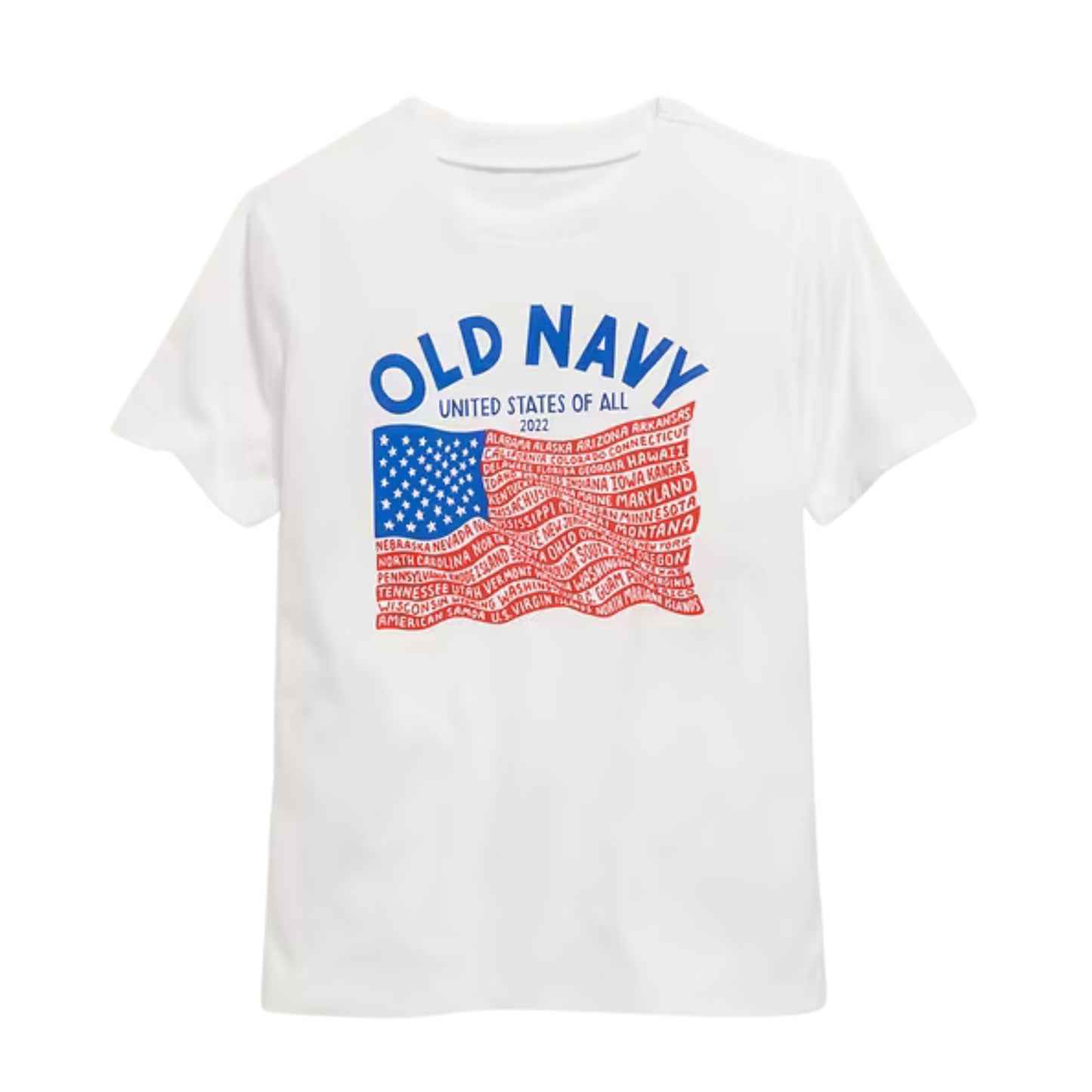 OLD NAVY - "United States of All" Flag Graphic T-Shirt