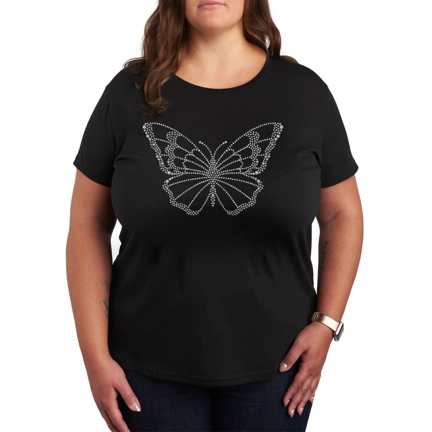 HYBRID - Butterfly Sparkle Graphic T-Shirt