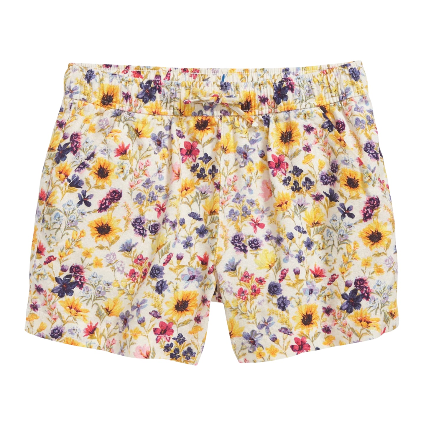 OLD NAVY - Linen-Blend Printed Drawstring Shorts