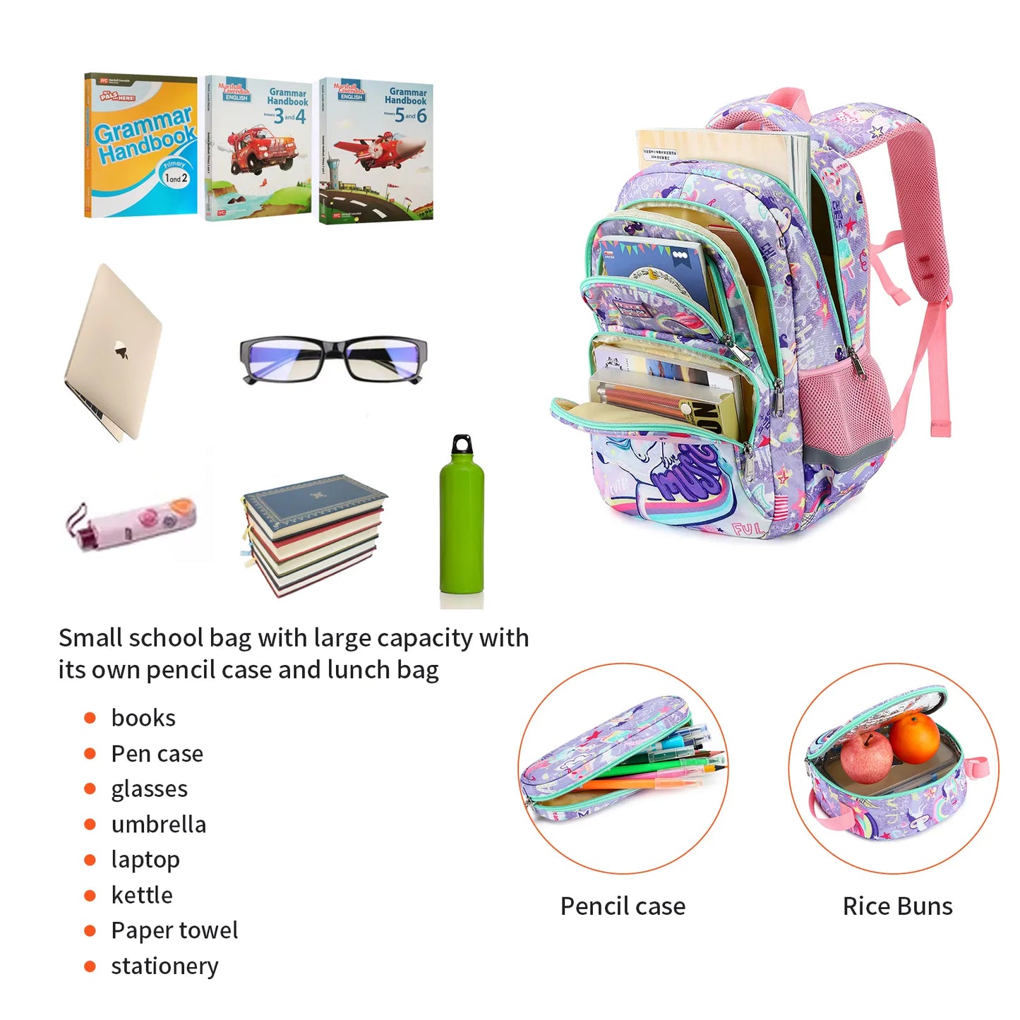 CUSANGEL - Unicorn Dinosaur Backpacks Children Schoolbags