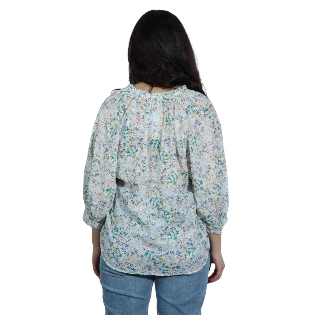 A.N.A Petite M / Multi-Color A.N.A - All Over Floral Blouse