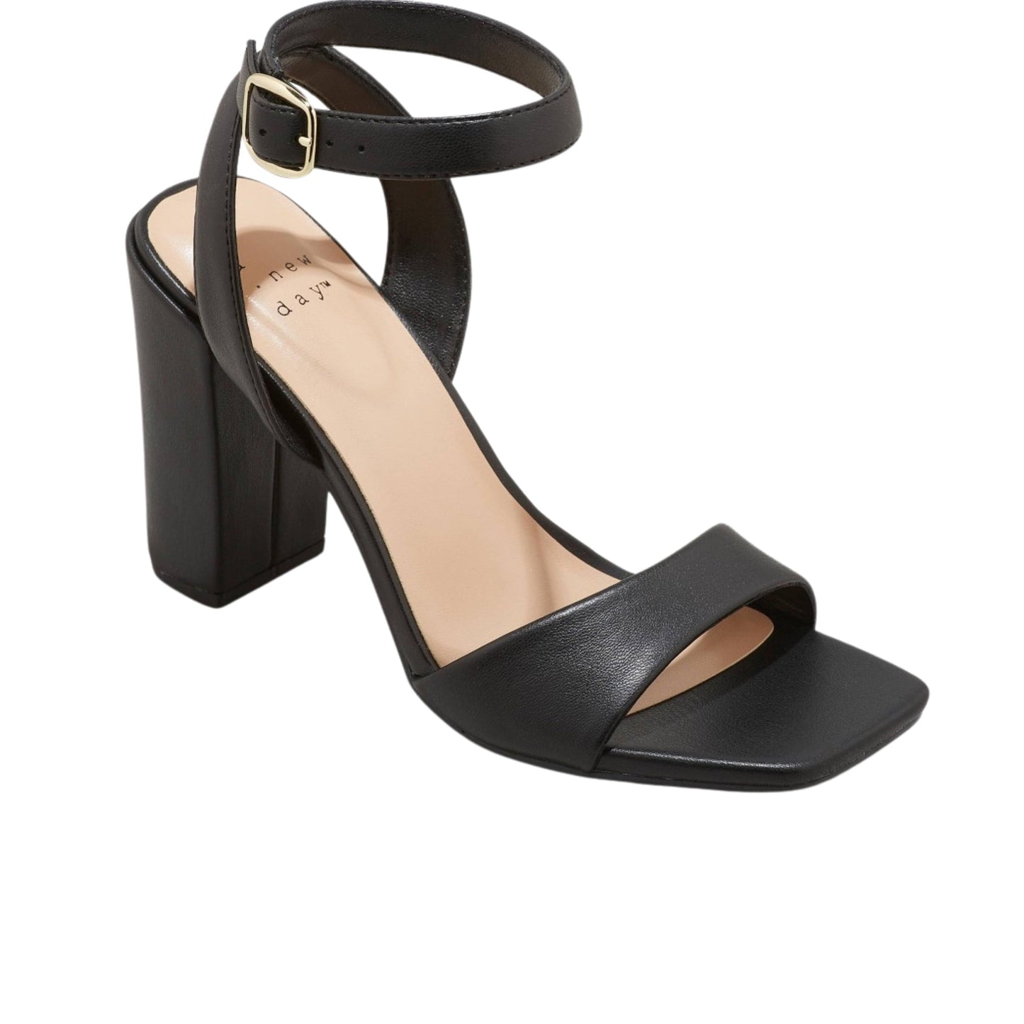 A NEW DAY Womens Shoes 41 / Black A NEW DAY - Heels with Memory Foam Insole Black Heeled Sandals