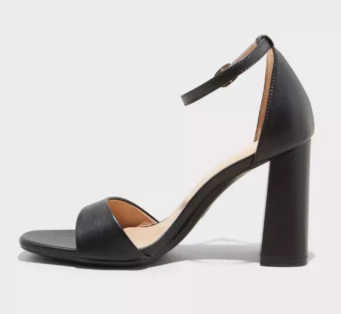 A NEW DAY Womens Shoes 41 / Black A NEW DAY - Heels with Memory Foam Insole Black Heeled Sandals