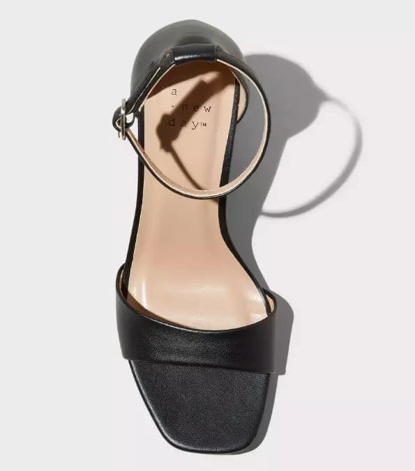 A NEW DAY Womens Shoes 41 / Black A NEW DAY - Heels with Memory Foam Insole Black Heeled Sandals