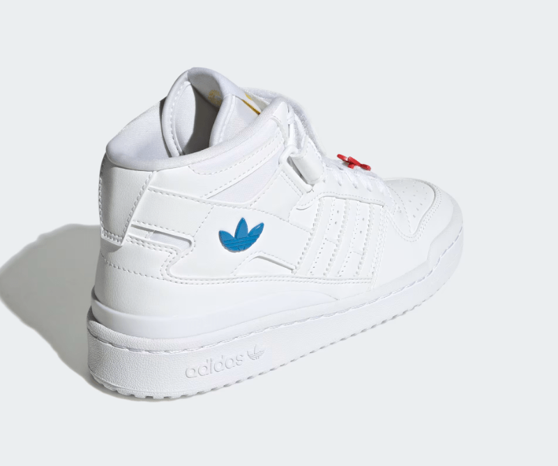 ADIDAS Athletic Shoes 38 / White ADIDAS - Forum Mid Shoes