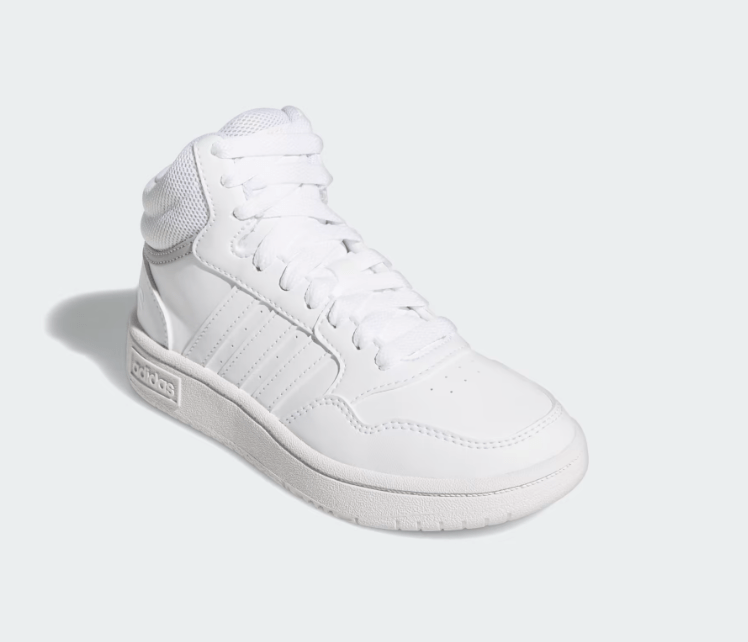 ADIDAS Athletic Shoes 38.5 / White ADIDAS - Hoops Mid Athletics Shoes