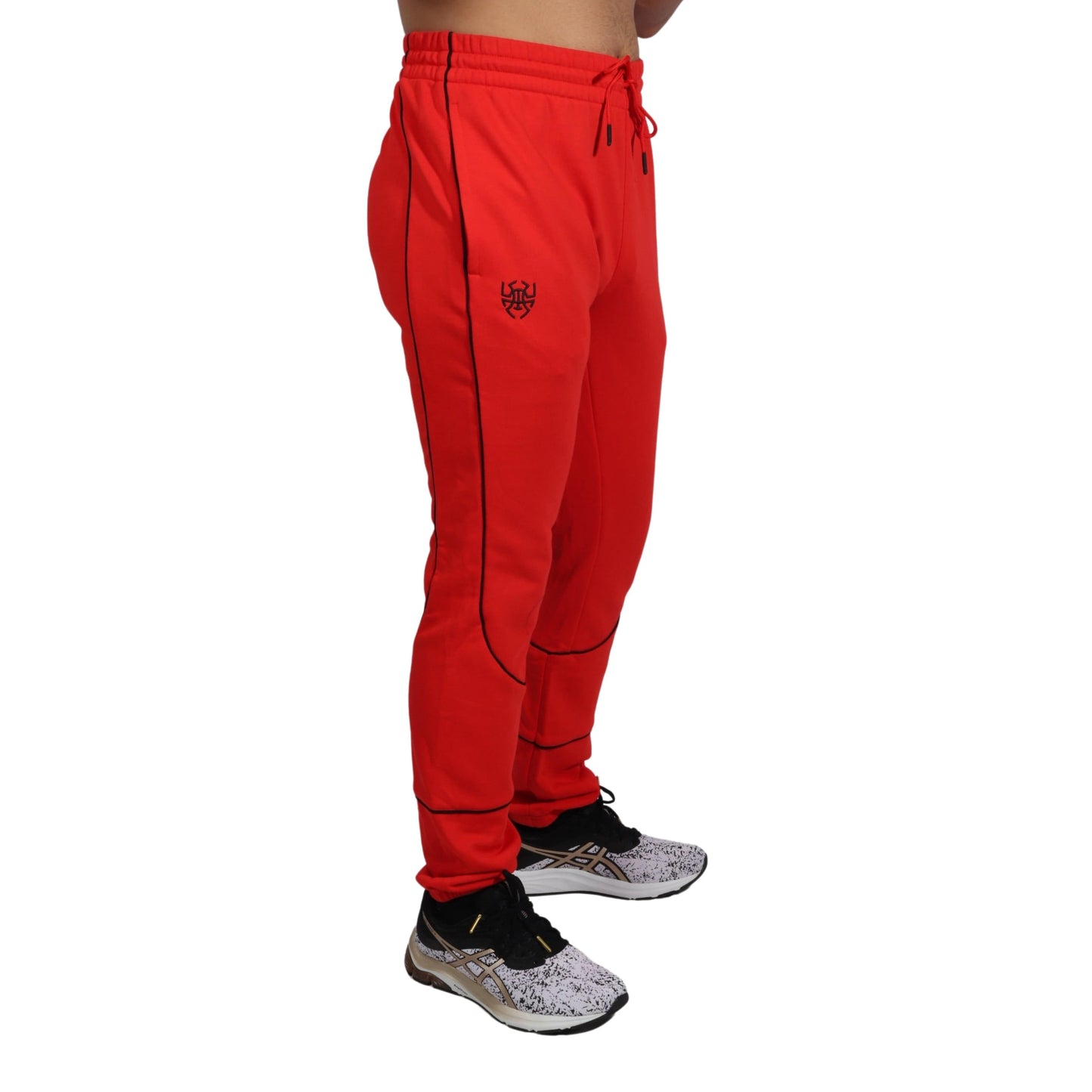 ADIDAS Mens Bottoms L / Red ADIDAS - Gym Sweatpants Workout Pants