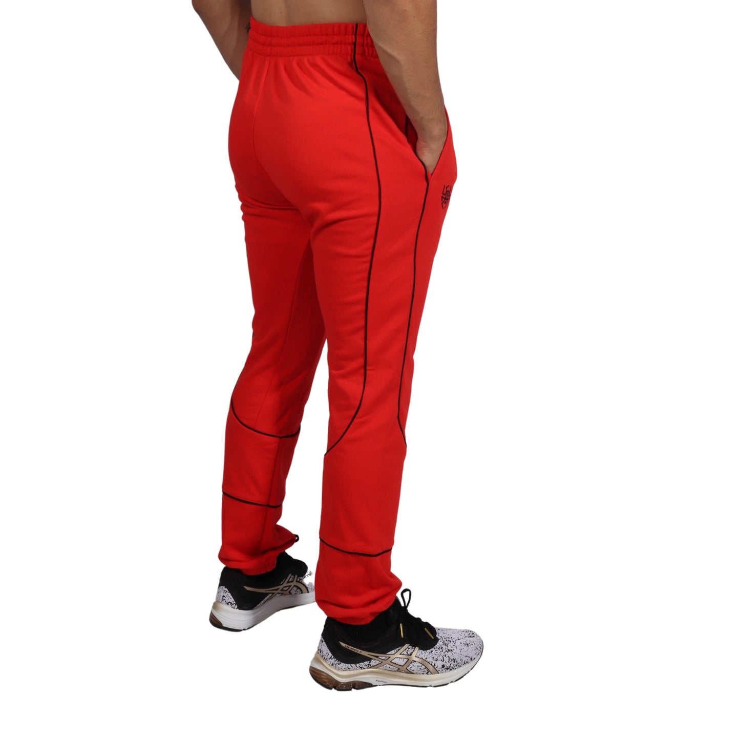 ADIDAS Mens Bottoms L / Red ADIDAS - Gym Sweatpants Workout Pants