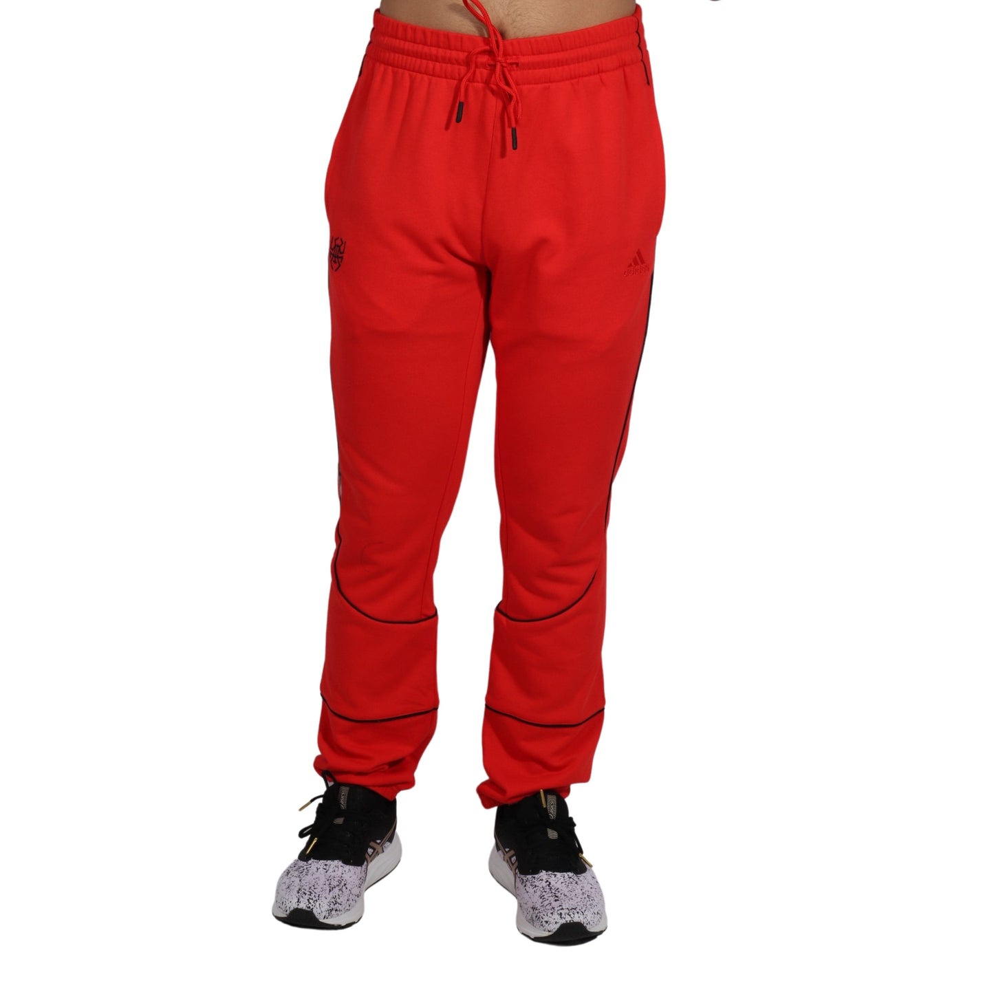 ADIDAS Mens Bottoms L / Red ADIDAS - Gym Sweatpants Workout Pants