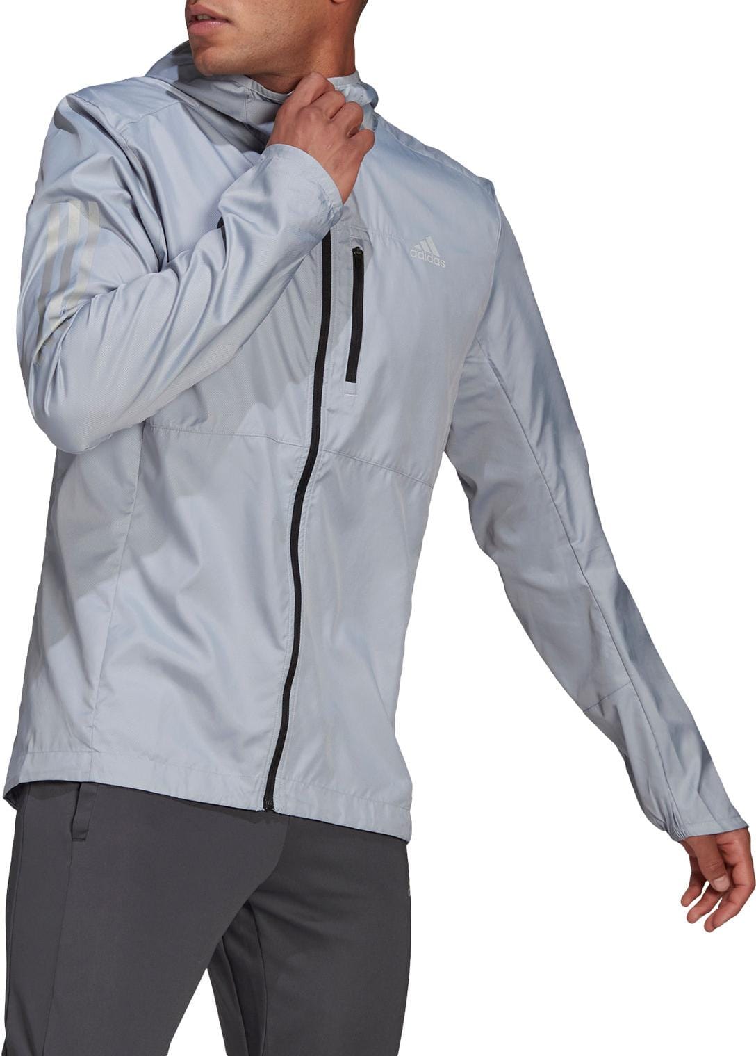 ADIDAS Mens Jackets M / Grey ADIDAS - Own The Run Jkt