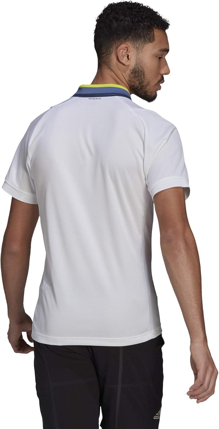 ADIDAS Mens sports XL / White ADIDAS - Freelift Heather Polo Neck