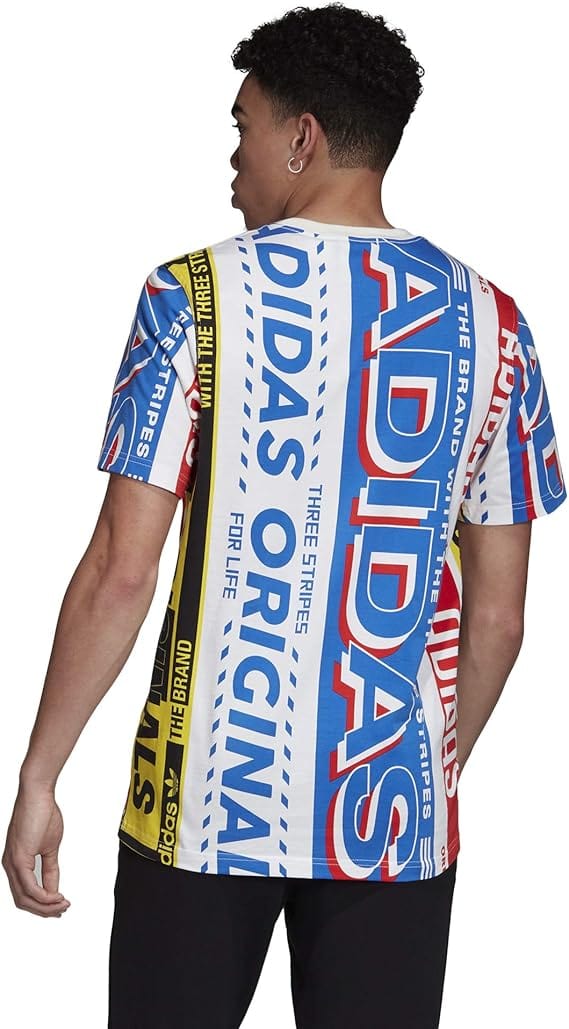 ADIDAS Mens Tops M / Multi-Color ADIDAS - Multi-Scarf T-Shirt