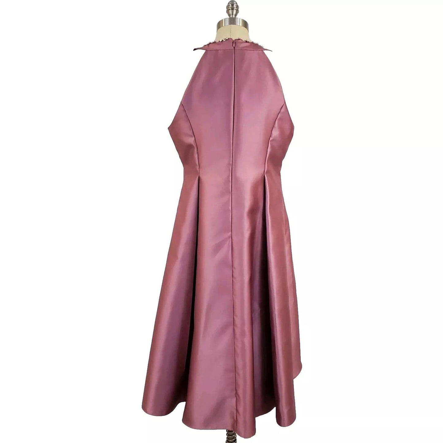 ADRIANNA PAPELL Womens Dress L / Pink ADRIANNA PAPELL - Rhinestone High-Low Dress