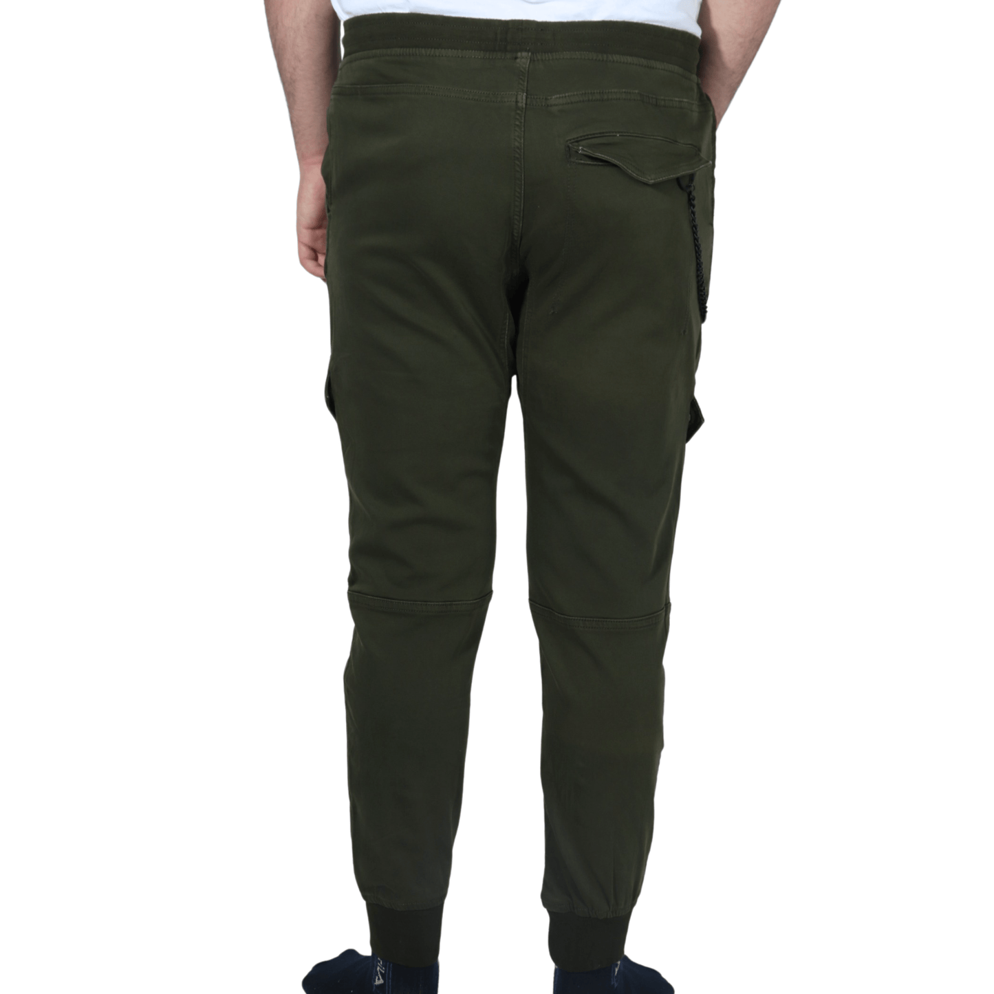 ALCOTT Mens Bottoms 38W x 28L / Dark green ALCOTT - Chain side cargo pants