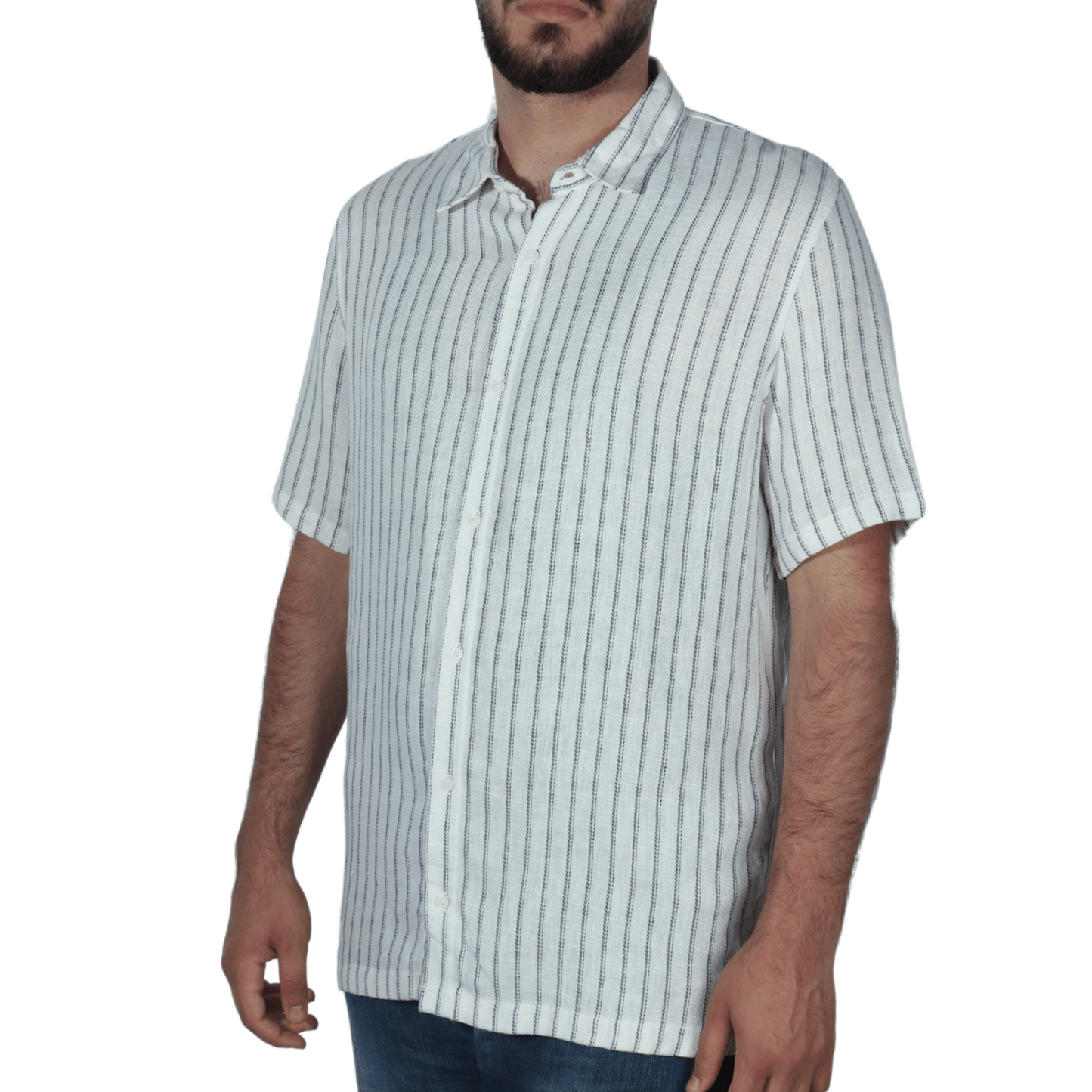 ALCOTT Mens Tops L / Multi-Color ALCOTT - Stripped design button shirt