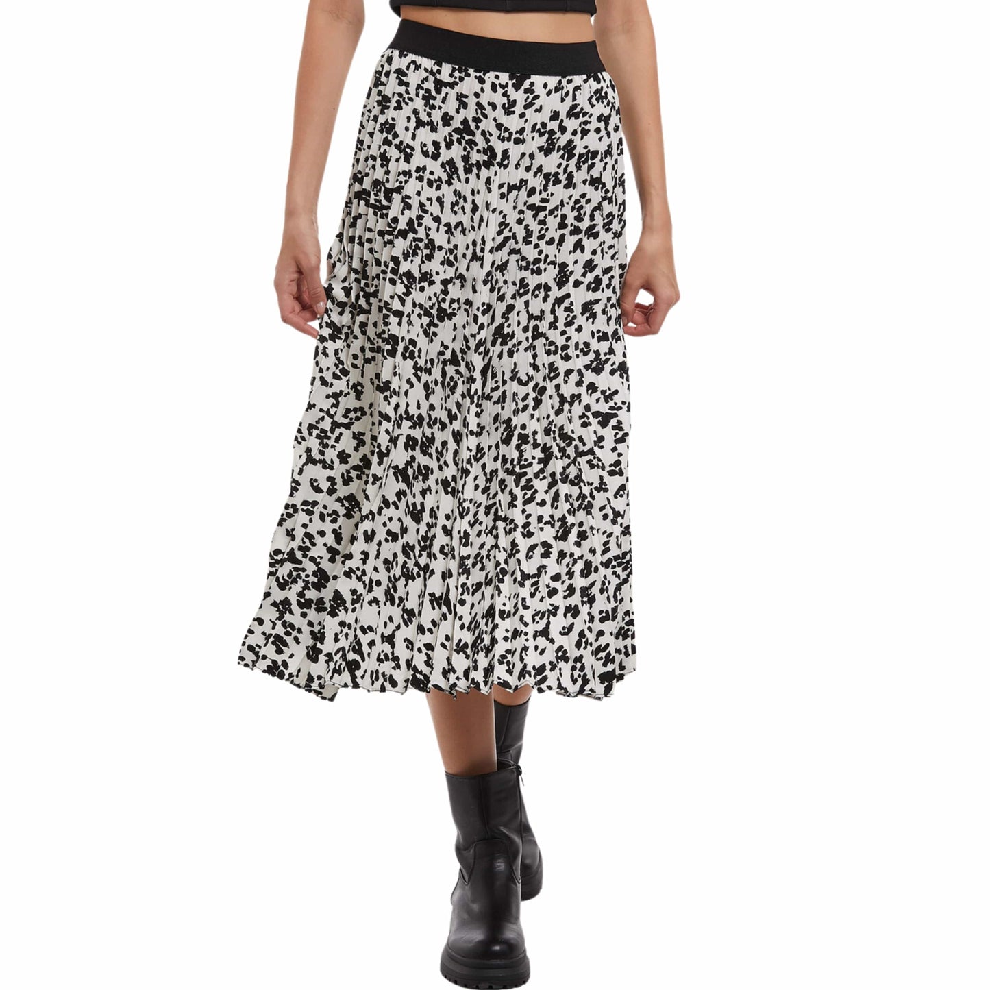 ALCOTT Womens Bottoms S / Multi-Color / 28 ALCOTT - Animal Print Skirt